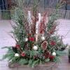 Rustic holiday container garden
