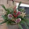 Holiday hanging basket