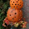 Drilled pumpkin stack
